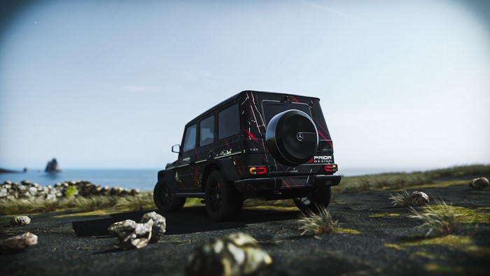 Prior Design Mercedes-AMG G 65 on a rocky coast