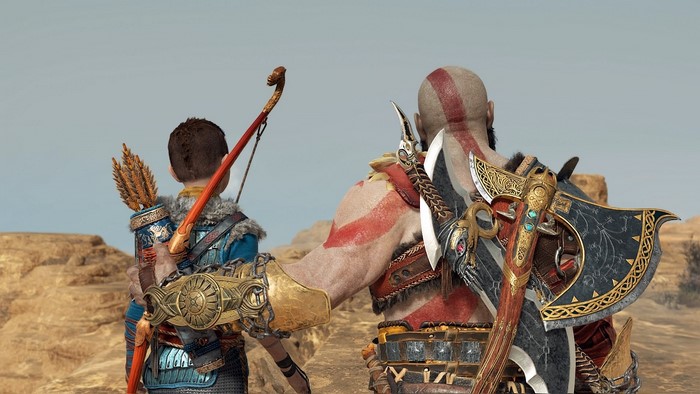 Kratos and Atreus from God of War (2018)