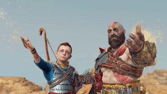 Kratos and Atreus from God of War