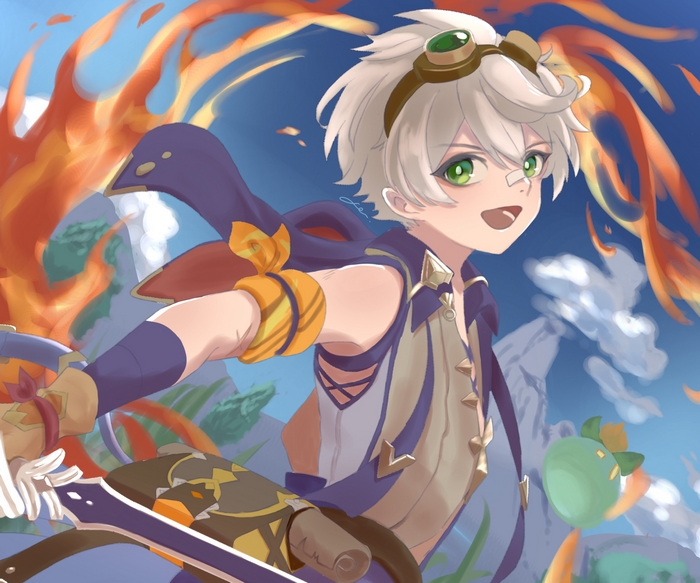 Bennett Genshin Impact Character Art