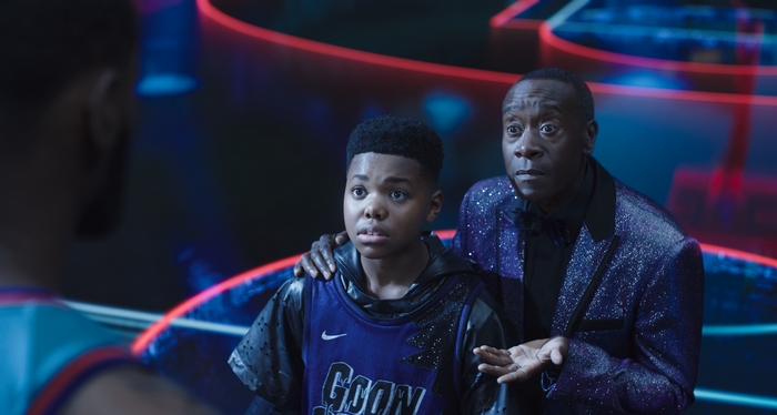 Don Cheadle and Cedric Joe in Space Jam 2