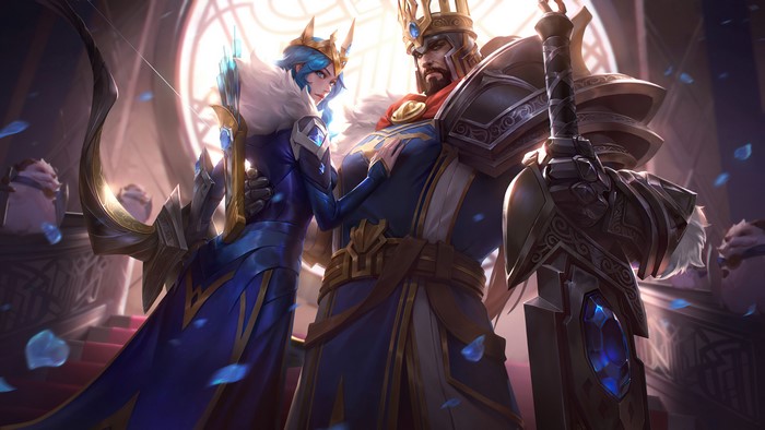 Ashe and Tryndamere from League of Legends