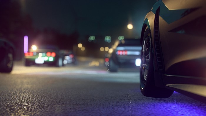 Need for Speed street racing at night