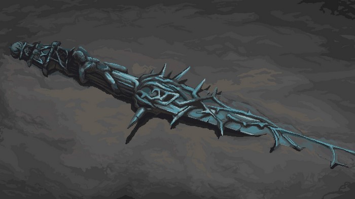 Mea Culpa sword from Blasphemous pixel art