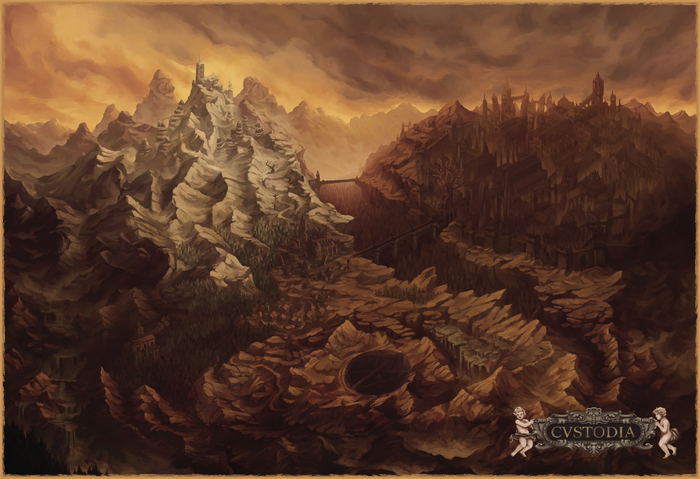 Artwork of Cvstodia from Blasphemous video game