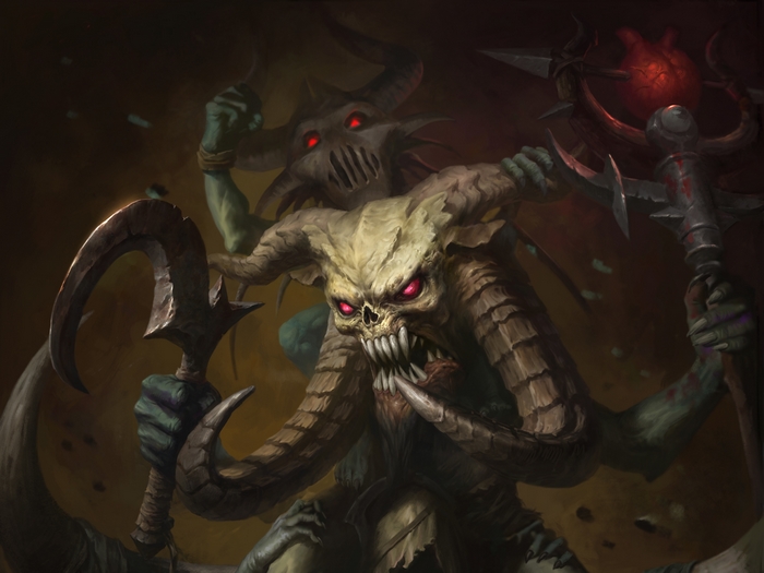 Diablo Immortal Demon with Horns