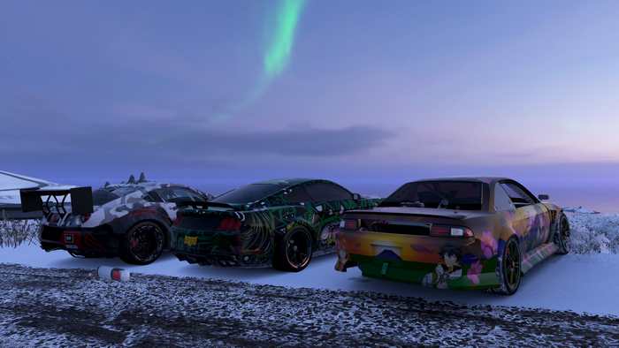 Nissan 240SX with Shield Hero livery in Forza Horizon 4