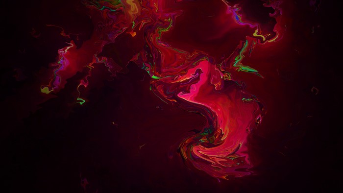 Abstract Red Color Burst