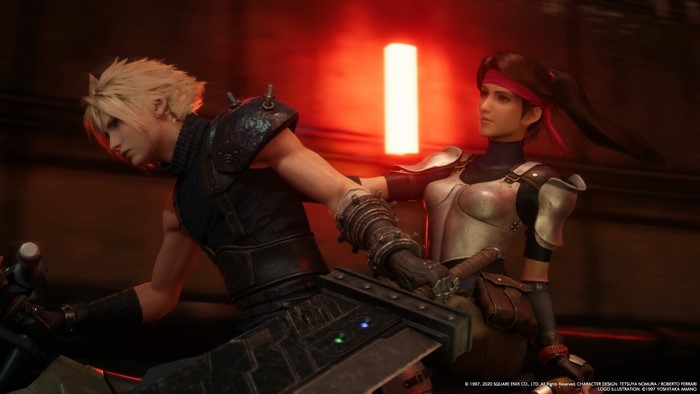 Cloud and Tifa from Final Fantasy VII Remake