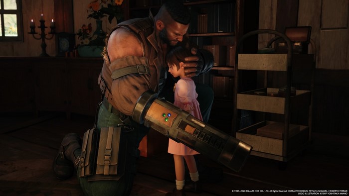 Barret and Marlene from Final Fantasy VII Remake