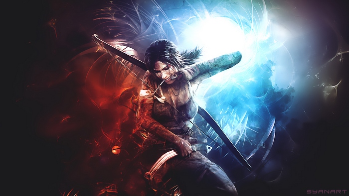 Lara Croft with Bow and Arrow