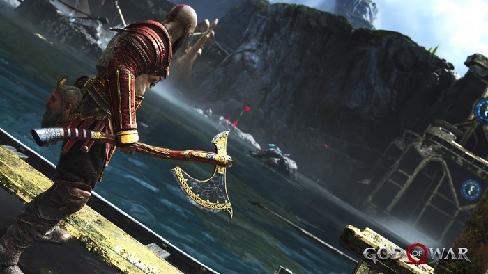 Kratos from God of War with Leviathan Axe