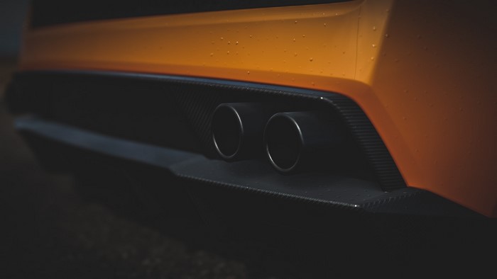 Lamborghini Gallardo LP560-4 exhaust pipes