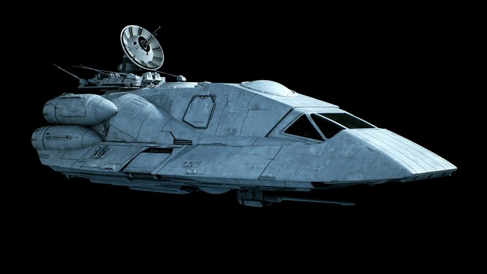 4K Star Wars LAVr Chariot spaceship