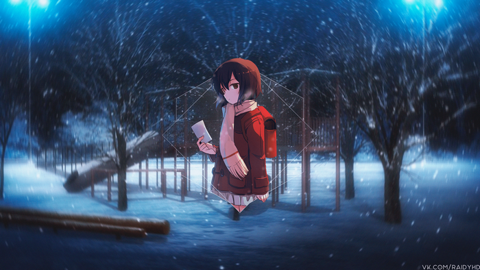 Hinazuki Kayo from Boku dake ga Inai Machi in Snow