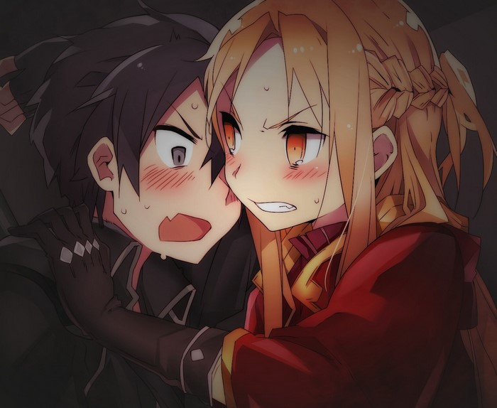 Kirigaya Kazuto and Yuuki Asuna from Sword Art Online