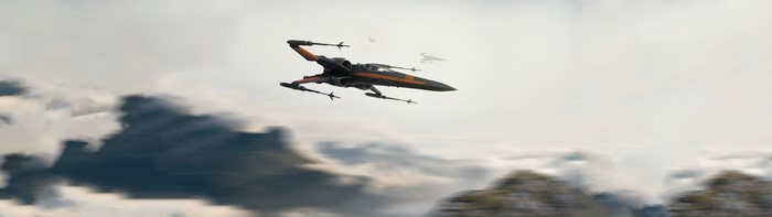 4K Star Wars X-wing ultrawide