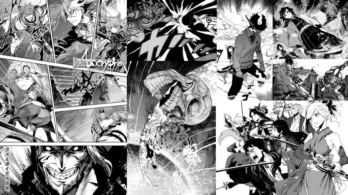 Fate/Grand Order: Fate/Extra Last Encore manga panels