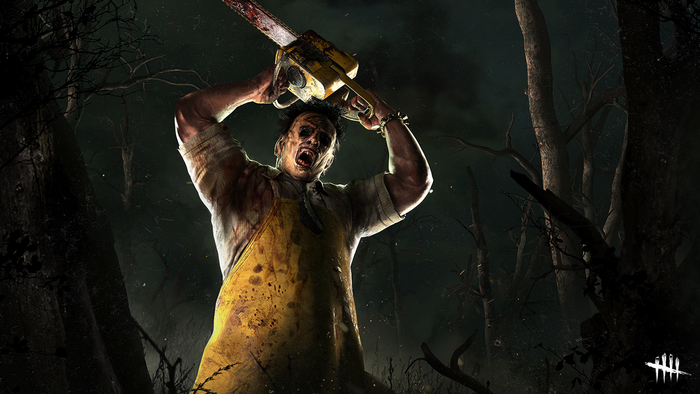 Leatherface from Dead by Daylight holding a chainsaw