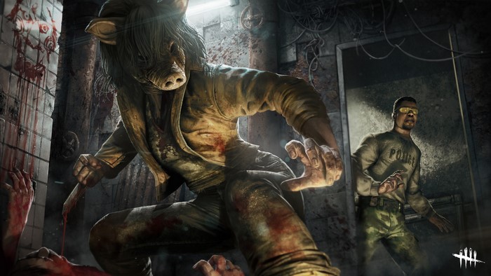 The Pig and a Police Officer from Dead by Daylight