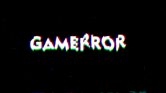 GAMERROR Glitch Art Text