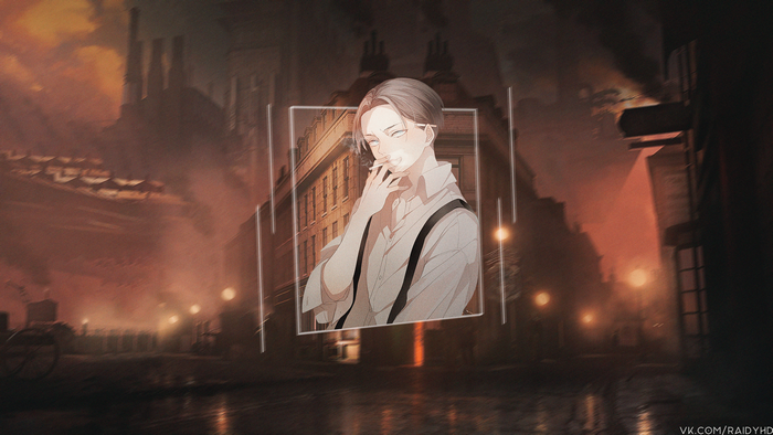 Levi Ackerman from Attack on Titan smoking