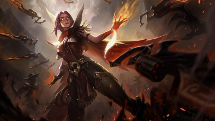 Irelia from League of Legends High Noon skin