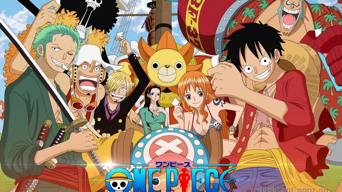 One Piece characters on the Thousand Sunny ship