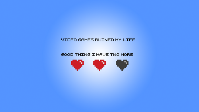 Video games ruined my life pixel art quote