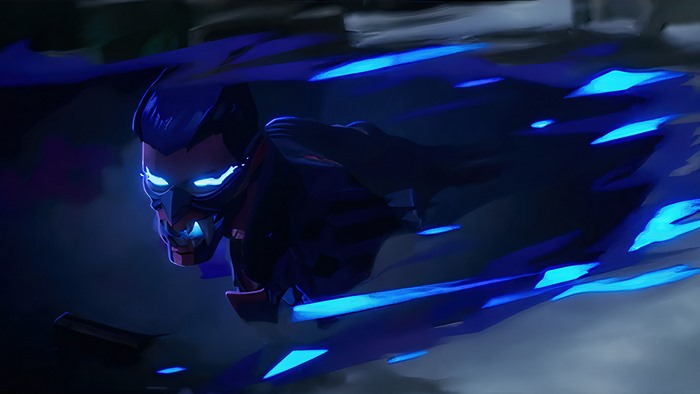 Yoru from Valorant in motion