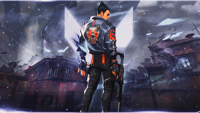 Yoru from Valorant with a gun