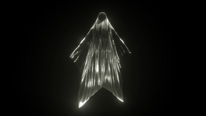 4K digital art illustration of a ghost