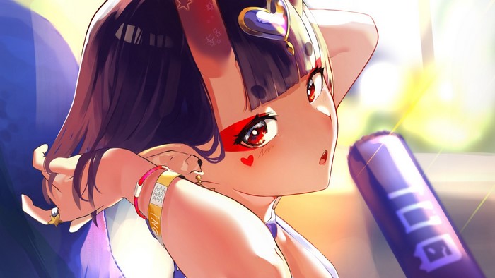 Shuten Douji from Fate/Grand Order with face paint