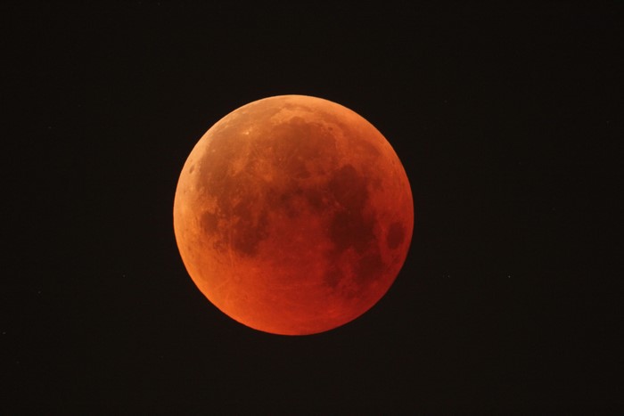 Blood Moon in Space