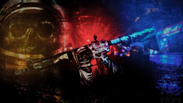 Counter-Strike: Global Offensive weapon with skull design