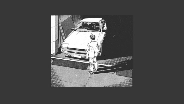 Takumi Fujiwara from Initial D with Toyota AE86