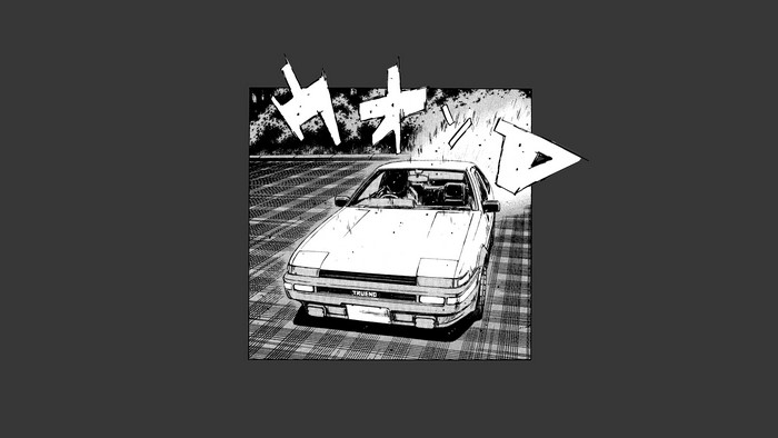 Toyota AE86 from Initial D driving