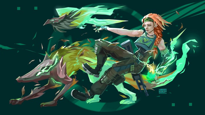 Skye and her spirit animals in Valorant