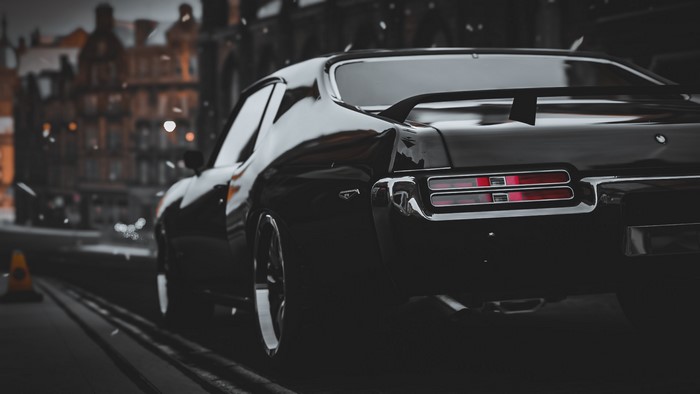 Black Pontiac GTO in Forza Horizon 4