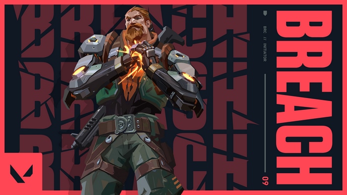 Breach from Valorant with glowing hands
