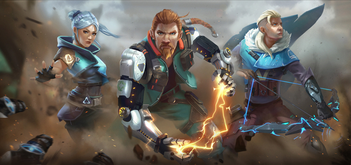 Jett, Sova, and Breach from Valorant