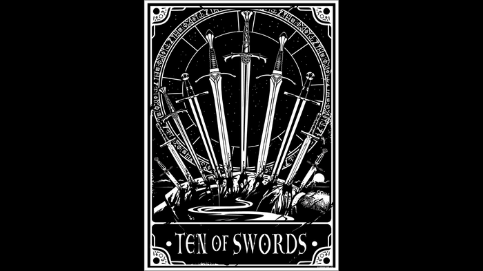 Ten of Swords Tarot Card