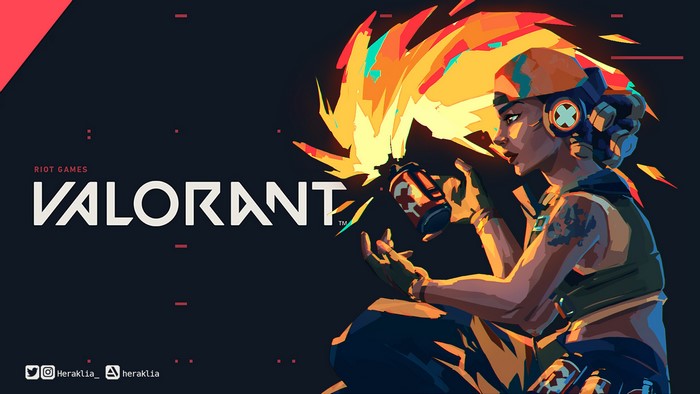Valorant Raze with Molotov