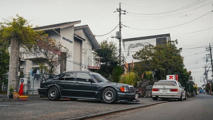 Mercedes-Benz 190e Evo II and BMW M3 E30 in Japan