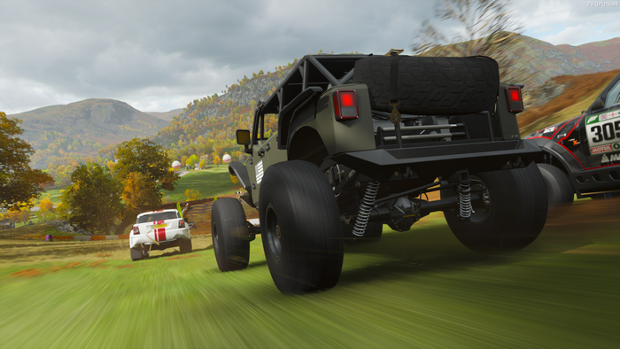 Jeep off-road racing in Forza Horizon 4