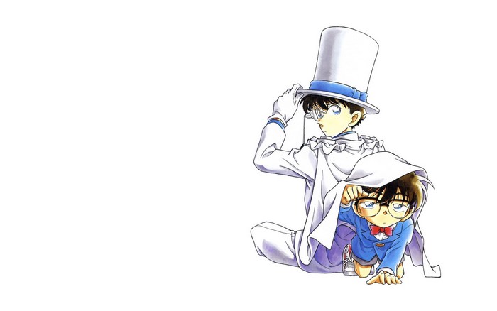 Kaito Kid and Conan Edogawa from Detective Conan