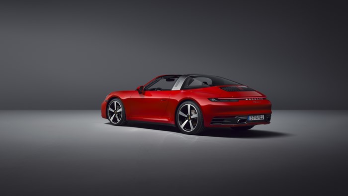Red Porsche 911 Targa 4S