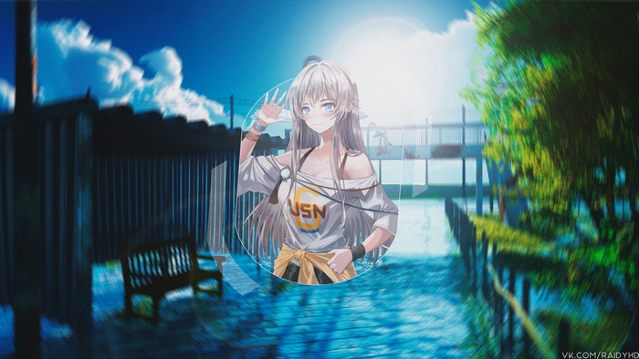 Enterprise from Azur Lane in summer