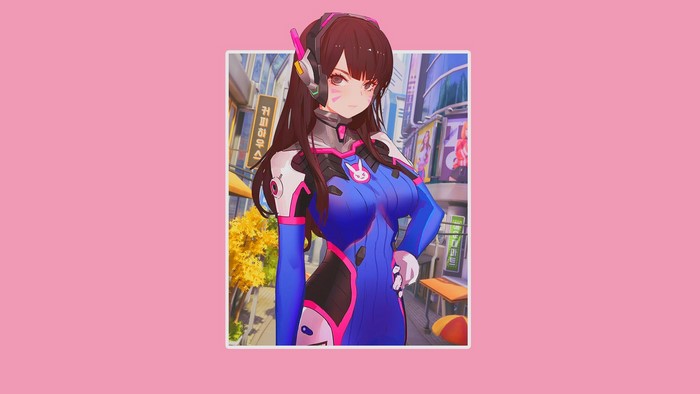 D.Va from Overwatch in anime style
