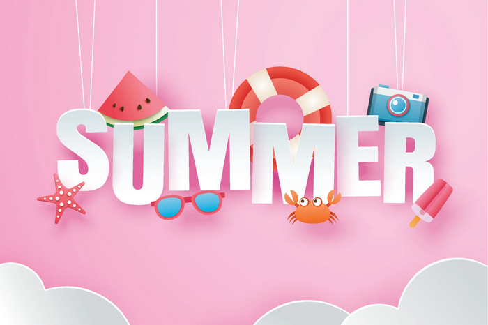 Summer with beach elements